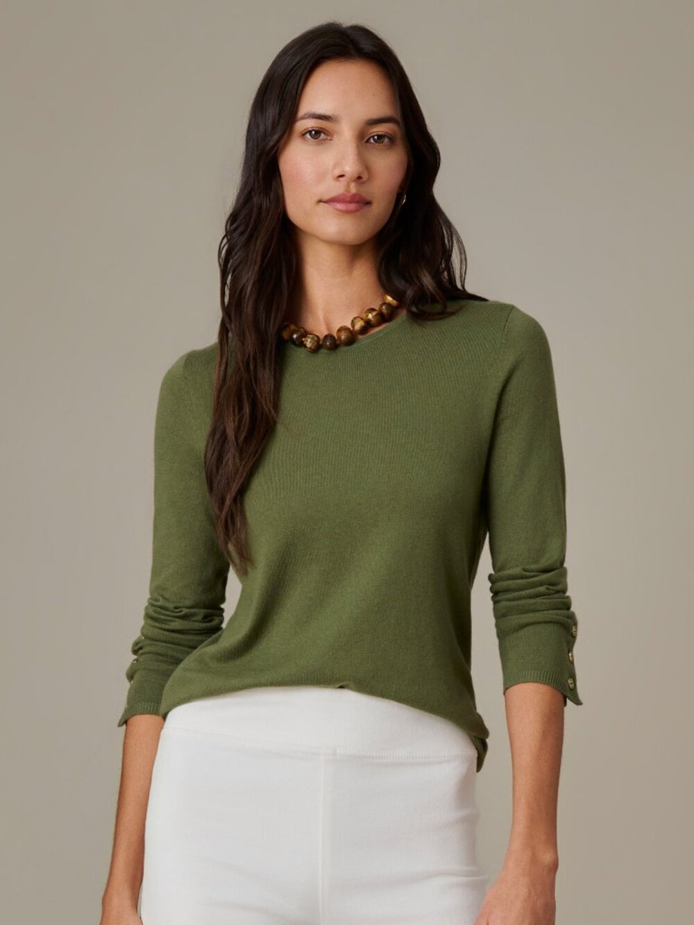 J McLaughlin Jamey Sweater - Moss NEW